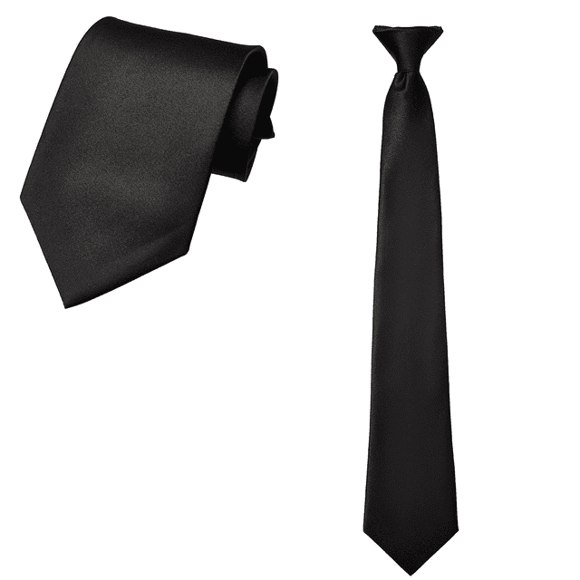Men's Ties, Clipon Ties Solid Neck Strap Tie, for Wedding, Graduation