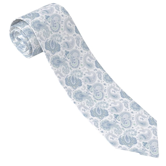 Men's Ties, Paisley Pattern No.9024 Satin Ties for Men, Mens Formal Neck Ties for Business Weeding Gift