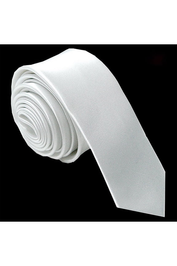 Men's Ties Solid Pure Color Plain Slim Necktie Skinny Ties for Men Slim Skinny Solid Necktie Necktie Men Plain Tie Wedding