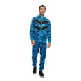 thumbnail image 1 of Men's Tiger Striped Reflective Tape Track Suits 2 Piece Sweatsuit Set ST576 - Neon Blue - 5X-Large, 1 of 7