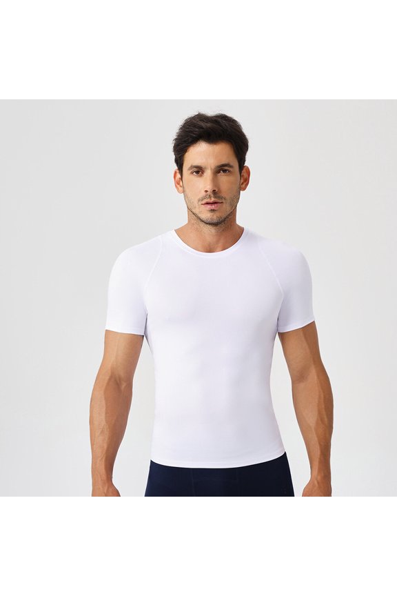 Men's Tight Running T-Shirt Fitness Training Quick Dry Breathable Sports Tops