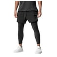 thumbnail image 1 of Men's Tights Two Piece Fitness Running Training Cycling Leisure Elastic Quick Drying Trousers, 1 of 5