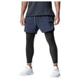 thumbnail image 1 of Men's Tights Two Piece Fitness Running Training Cycling Leisure Elastic Quick Drying Trousers, 1 of 5