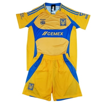 Men's Tigres Home Soccer Set - Playera y Short de Tigres de Casa - Small