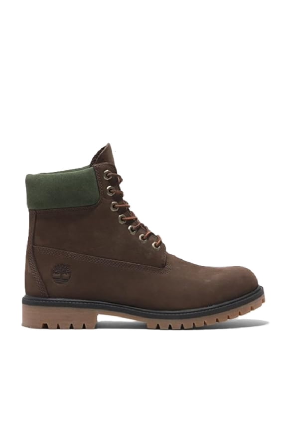 Men's Timberland Heritage 6 IN Lace Waterproof Dark Brown Nubuck (TB0A41MW W07) - 11.5