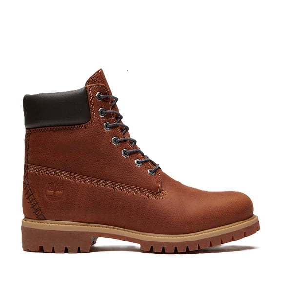 Men's Timberland Prem. 6 In Lace Boot Rust Full Grain W DK Gray (TB0A6G1R AAD) - 9