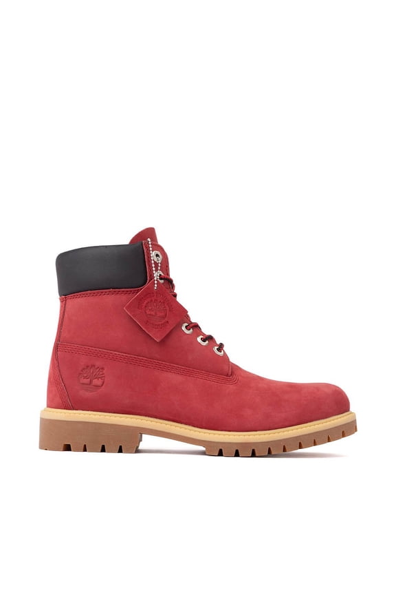 Men's Timberland Prem. 6In Lace Waterproof Boot Dark Red Nubuck (TB0A41MW EQ1) - 9