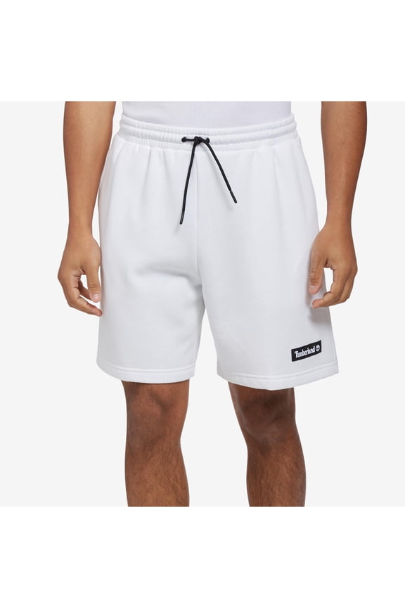 Men's Timberland White Woven Badge Sweatshorts - XL