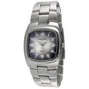 Mens Timetech Denim Analog Display Japanese Quartz Silver Watch