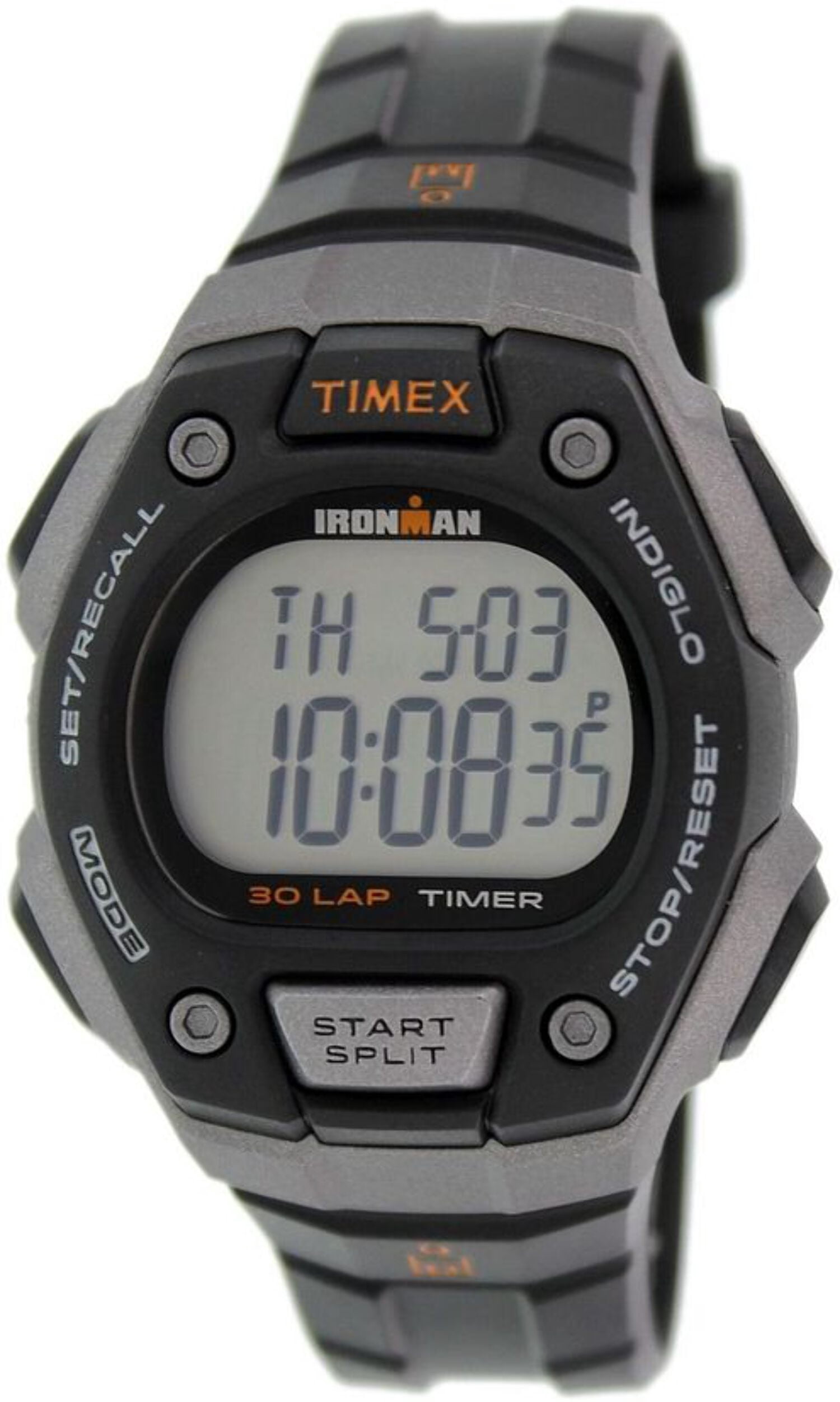 Men's Timex Fullsize Ironman Classic 30 Black Resin Digital Watch T5K821