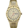 thumbnail image 1 of Men's Timex Q Reissue Diver Style Day-Date Gold-Tone Watch TW2V18700, 1 of 4