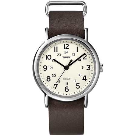 Men's Timex Weekender Slip Thru Leather Strap Watch T2N893