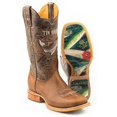 thumbnail image 1 of Men's Tin Haul Alpha Angler Boots with Fishing Lure Sole Handcrafted Brown, 1 of 3