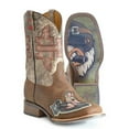 thumbnail image 1 of Men's Tin Haul Bomb Girl Boots Fighting Eagle Sole Handcrafted Brown, 1 of 3