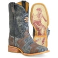 thumbnail image 1 of Men's Tin Haul Bricks and Stones Boots with Ride Em' Cowboy Sole Handcrafted Black, 1 of 3
