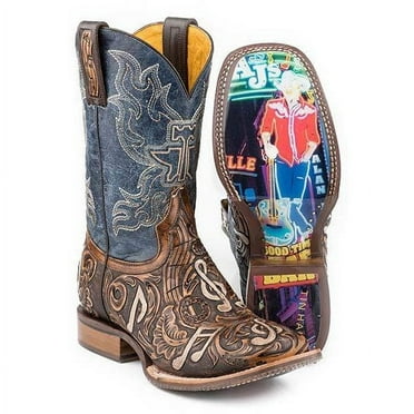 Men's Tin Haul Country Sound Boots Handcrafted Brown