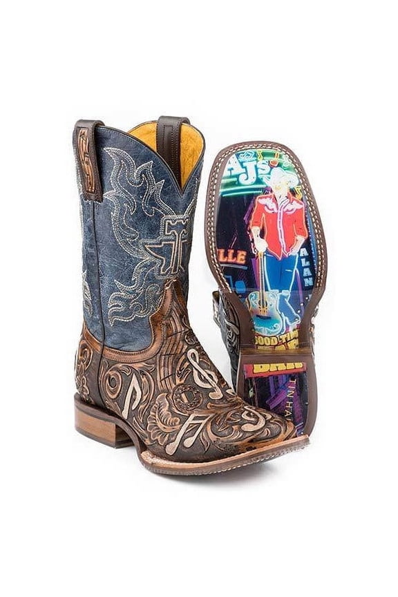 Men's Tin Haul Country Sound Boots Handcrafted Brown