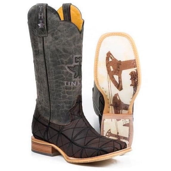 Men's Tin Haul Derrick Boots With Pumpin Sole Handcrafted Brown