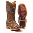 thumbnail image 1 of Men's Tin Haul John 3:16 Boots With Bible Verse Sole Handcrafted Brown, 1 of 6
