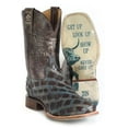 thumbnail image 1 of Men's Tin Haul Knotted Boots with Never Give Up Sole Handcrafted Brown, 1 of 3