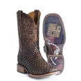 thumbnail image 1 of Men's Tin Haul Lacer Boots X-Ray Sole Handcrafted Brown, 1 of 3