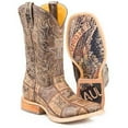thumbnail image 1 of Men's Tin Haul Money Maker Boots With Bald Eagle Sole Handcrafted Brown, 1 of 3