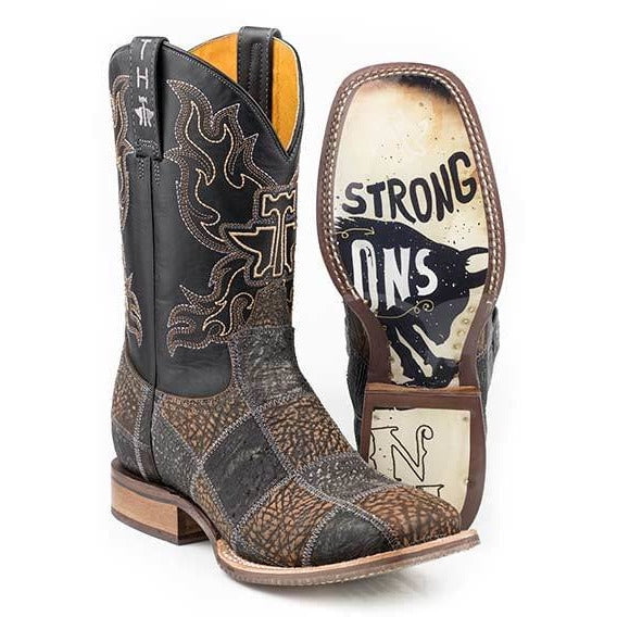 Bottes Tin Haul Bullhide Western – Cuir, Semelle Buffle, Taille 4 – Unisexe – Occasion
