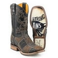 thumbnail image 1 of Men's Tin Haul No Bulls**T Bullhide Boots Handcrafted Black, 1 of 3