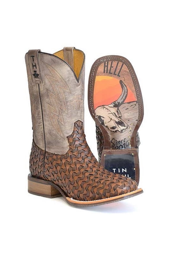 Men's Men'S Ripples Western Boot Broad Square Toe - 14-020-0077-0501 TA 11 EE  US