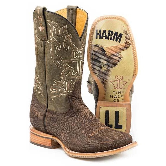 Men's Tin Haul Take No Bull Boots With Do No Harm Sole Handcrafted Brown