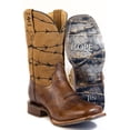 thumbnail image 1 of Men's Tin Haul Wirelash Boots with Devils Rope Sole Handcrafted Square Toe Brown, 1 of 3