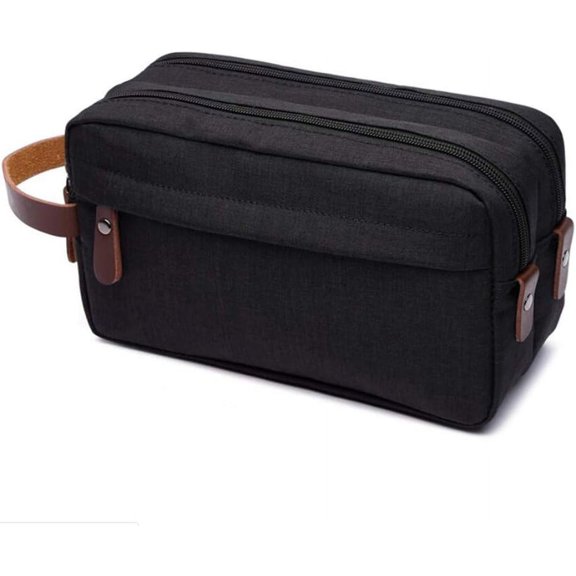 Men’s Toiletry Bag Canvas Shaving Dopp Kit Travel Accessories Organizer Bag Large Capacity Fashion Design