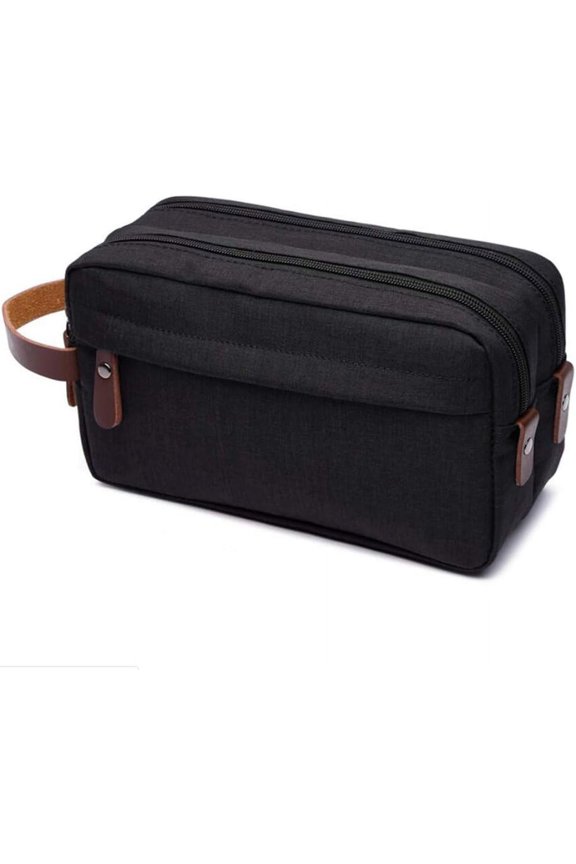Men’s Toiletry Bag Canvas Shaving Dopp Kit Travel Accessories Organizer Bag Large Capacity Fashion Design