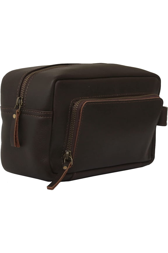 Men's Toiletry Bag Leather Travel Toiletry Bag Dopp Kit for Men Shaving Bag for Travel Accessories