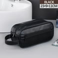 thumbnail image 1 of Men’s Toiletry Bag for Travel, Large Capacity Waterproof Dopp Kit – Multi-Compartment with Wet/Dry Separation, PU Material, Portable for Business Trips and Outdoor Adventures, 1 of 3