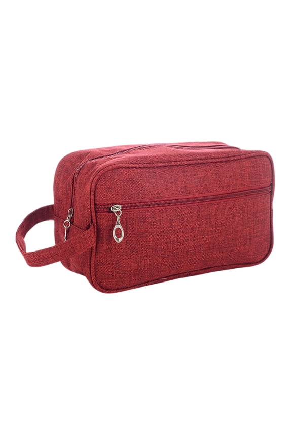 Men's Toiletry Bag Travel Organizer - Large Capacity Wash Pouch for Shaving Kit, Toiletries, Cosmetics, Nylon Dopp Kit for Business & Vacation, Lightweight 10.24x5.91x3.94in