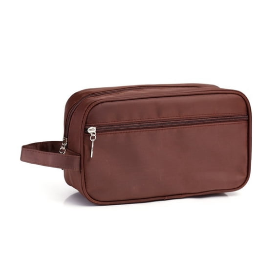 Men’s Toiletry Bag Travel Wash Pouch, Large Capacity Nylon Dopp Kit with Zipper Compartments for Shaving and Grooming Essentials