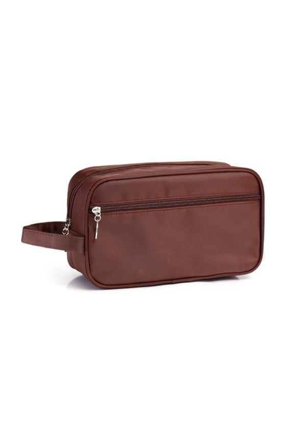 Men’s Toiletry Bag Travel Wash Pouch, Large Capacity Nylon Dopp Kit with Zipper Compartments for Shaving and Grooming Essentials