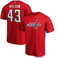 thumbnail image 1 of Men's Tom Wilson Red Washington Capitals Team Authentic Stack Name & Number T-Shirt, 1 of 3