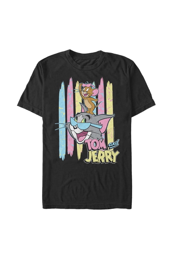Men's Tom and Jerry Pastel Duo Graphic T-Shirt