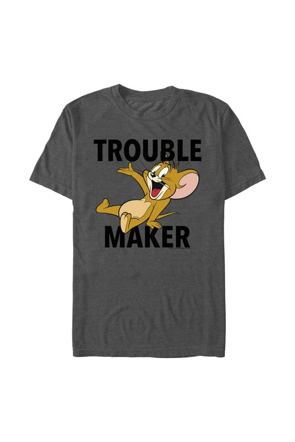 Men's Tom and Jerry Trouble Maker Mouse Graphic T-Shirt