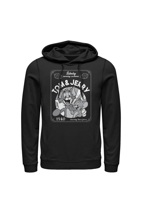 Men's Tom and Jerry Vintage Poster Pull Over Hoodie