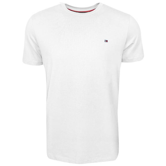 Men's Tommy Hilfiger 09T3139 Core Flag Crew T-Shirt (White M)