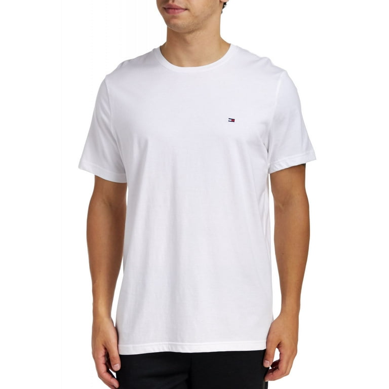Men's Tommy Hilfiger Core Flag Crew T-Shirt (White S) - Walmart.com