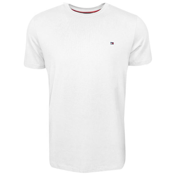 Men's Tommy Hilfiger 09T3139 Core Flag Crew T-Shirt (White XL)