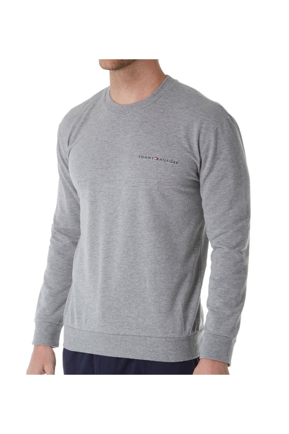 Men's Tommy Hilfiger 09T3310 Modern Essentials French Terry Crew (Grey Heather 2XL)