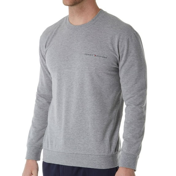 Men's Tommy Hilfiger 09T3310 Modern Essentials French Terry Crew (Grey Heather L)