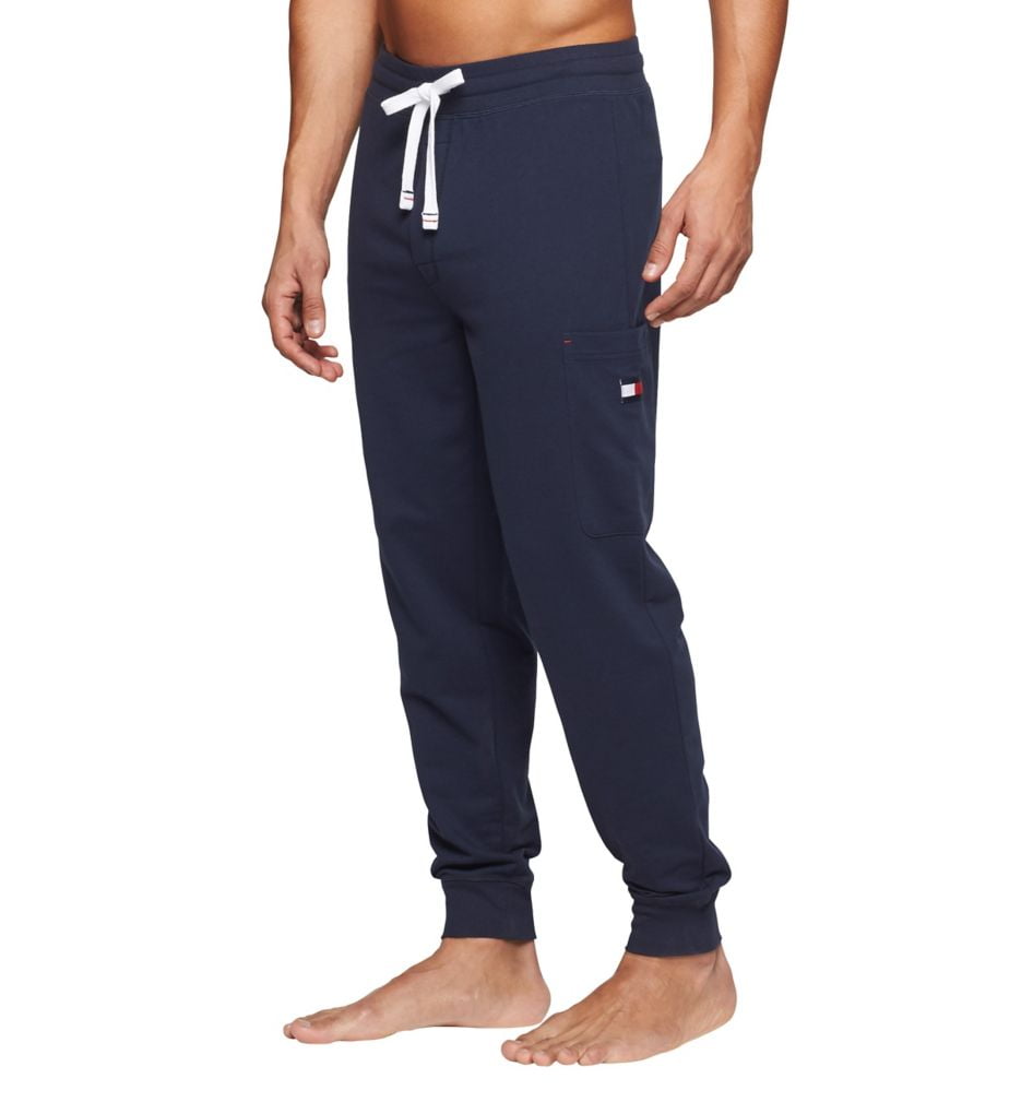 Men s Tommy Hilfiger 09T3410 Modern Essentials Lounge Pant Dark Navy L Walmart