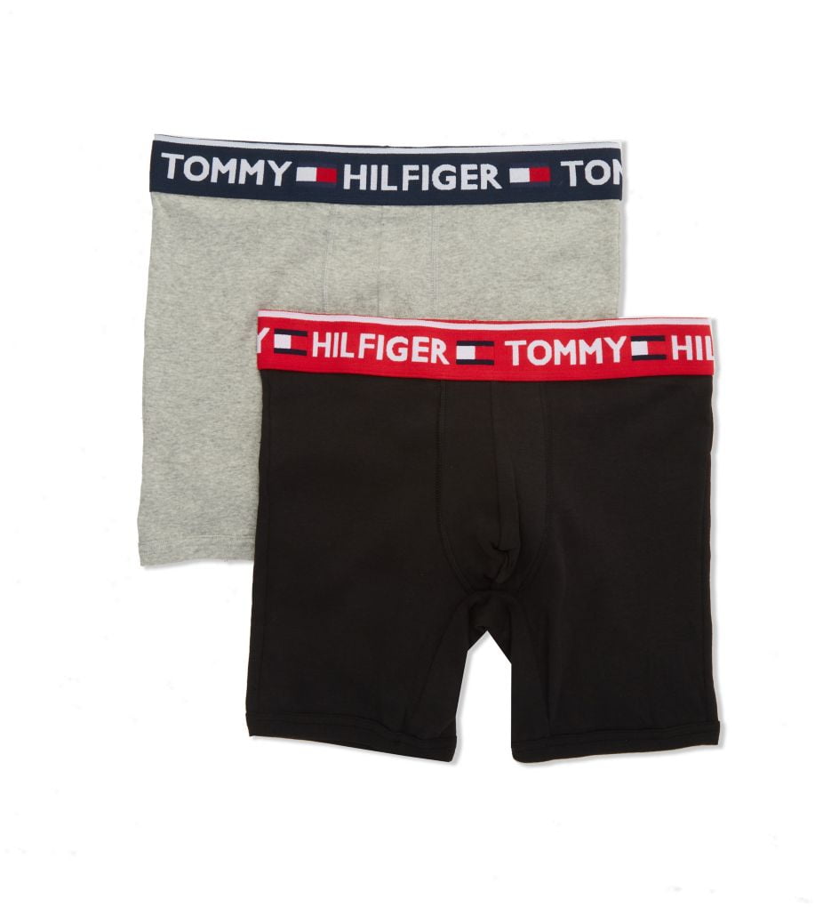 Men's Tommy Hilfiger 09T3506 Cotton Stretch Boxer Brief Pack (Multi L) Walmart.com