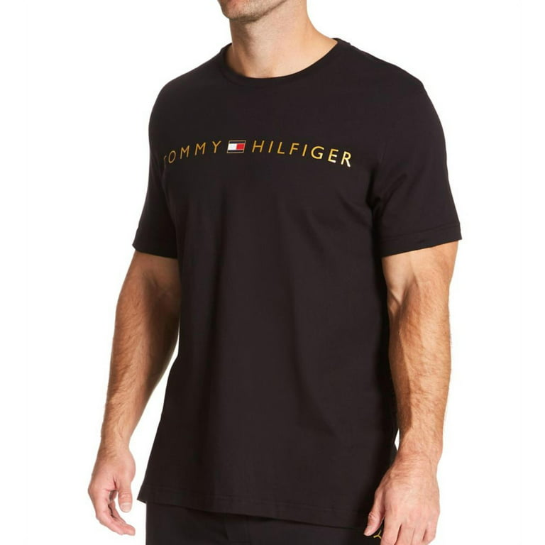 Men\'s Tommy Hilfiger 09T3893 Modern Essentials Jersey T-Shirt (Black S)